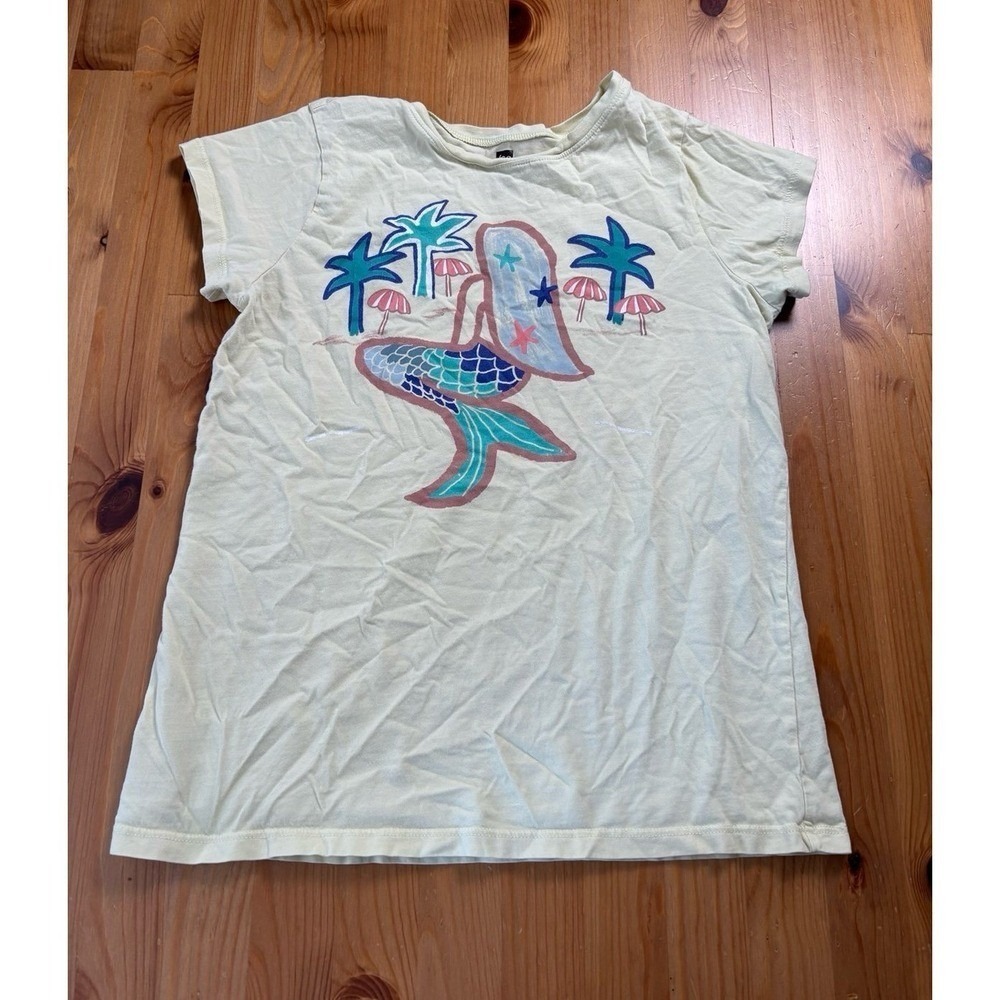 Tea Collection Girls Mermaid Graphic Short Sleeve T-Shirt Size 14